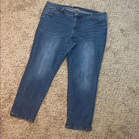 Kut from the Kloth Women's Dark Blue Skinny Ankle Jeans - Picture 5 of 12